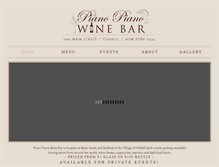 Tablet Screenshot of pianopianowinebar.com
